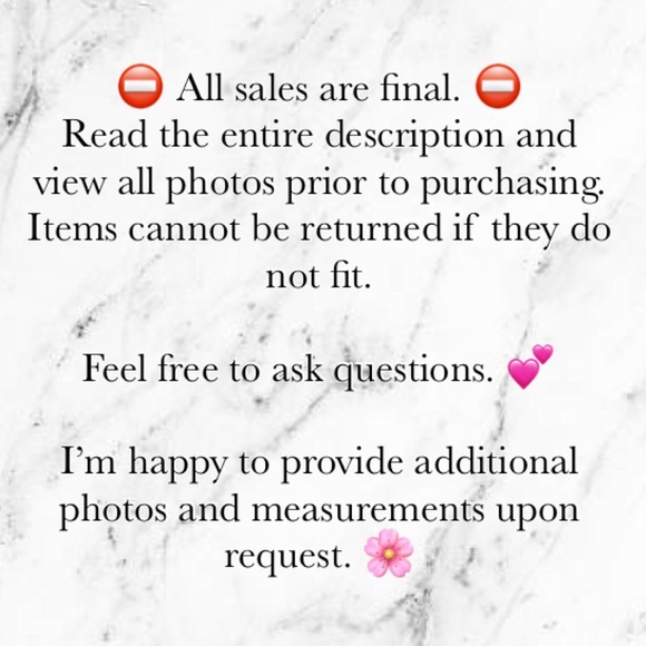 Closet Disclaimer❣️ - Picture 2 of 2